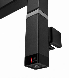 ONE-K Încălzitor electric 600W, 30x30mm, mont. asc., Heban