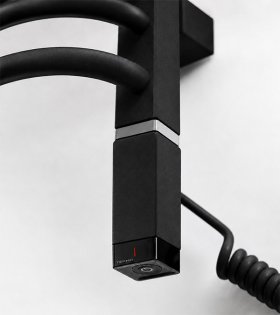 ONE-K Încălzitor electric 800W, 30x30mm, cu cablu spiral, Heban