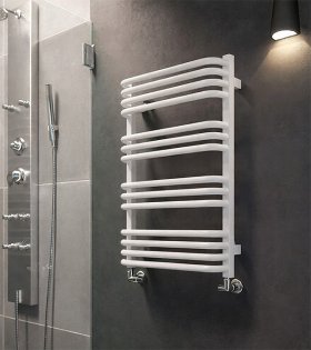 Uscator pentru prosoape Terma ALEX, 760x400, alb mat