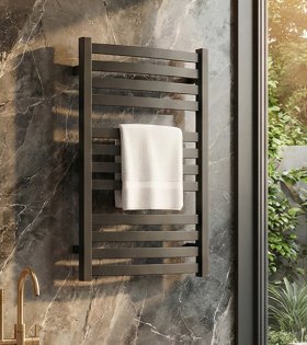 Uscator pe apă Terma GAMA, 710x500 mm, Metallic Grey