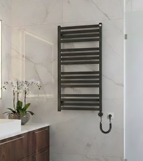 Uscator pentru prosoape electric M01 960х400mm, Metallic Black