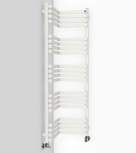 Uscator pentru prosoape INCORNER, 735x350, alb lucios