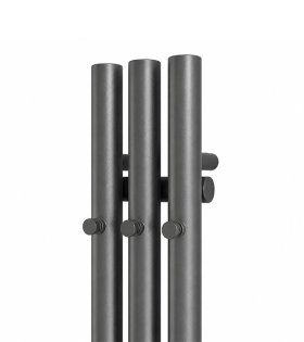 Radiator Terma ROLO HANGER, 1800x150 mm, Metallic Grey