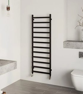 Uscator pentru prosoape Simple, 1080x500, negru mat