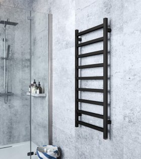 Полотенцесушитель водяной Simple, 1080х500, черный матовый