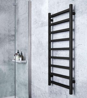 Uscator pentru prosoape Simple, 1200x500, negru mat