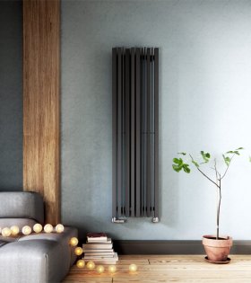 Radiator Terma SHERWOOD V, 1600x440 mm, Heban
