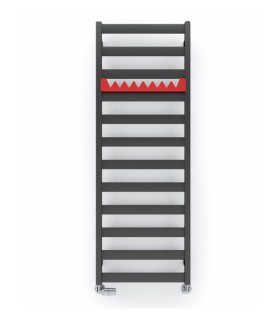 Uscator pentru prosoape Terma VIVO, 1150x500, negru mat