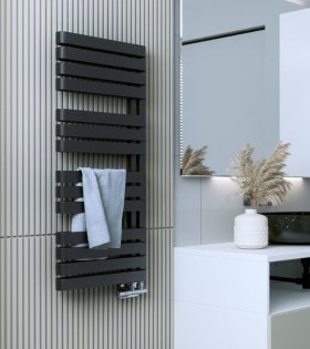 Полотенцесушитель водяной WARP S, 1110х500, Metallic Black