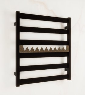 Uscator pentru prosoape electric VIVO, 670x600 mm, negru