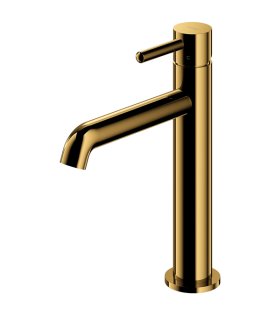 Смеситель для раковины Omnires Y, 23 см, золото