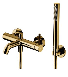 Baterie pentru cadă cu set dus Omnires Y, aur