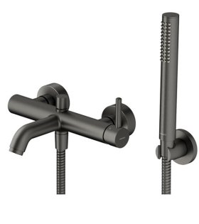 Baterie pentru cadă cu set dus Omnires Y, grafit