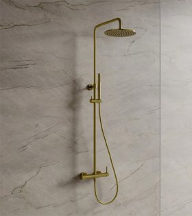 Sistema de duș Omnires Y, alama periata