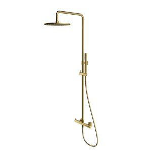 Sistema de duș cu montaj ascuns Omnires Y, brushed gold