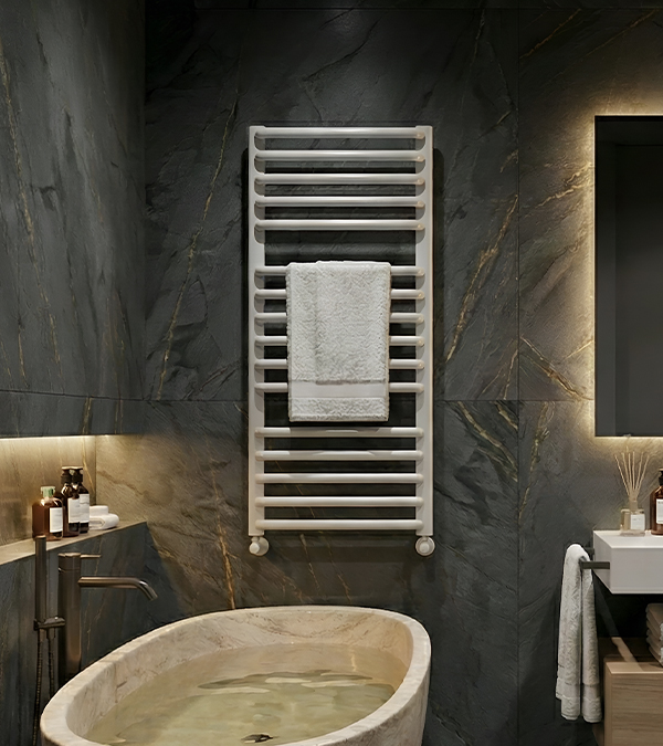 Uscator pentru prosoape Terma ALINA, 910х440mm, alb