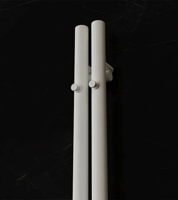 Radiator Terma ROLO HANGER, 1200x95 mm, alb