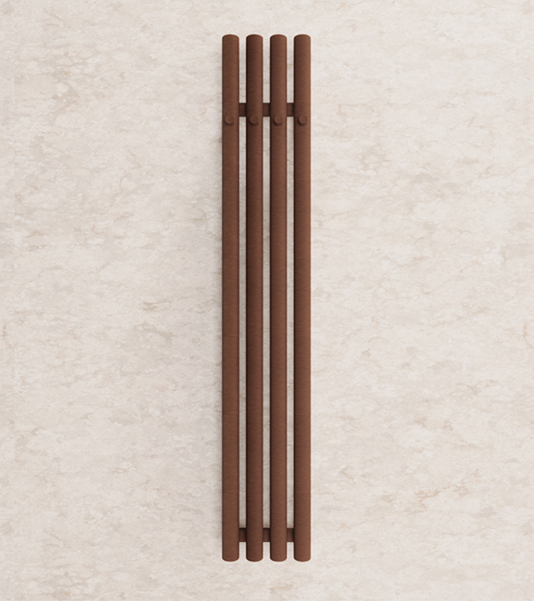 Radiator Terma ROLO HANGER, 1200x205 mm, Copper