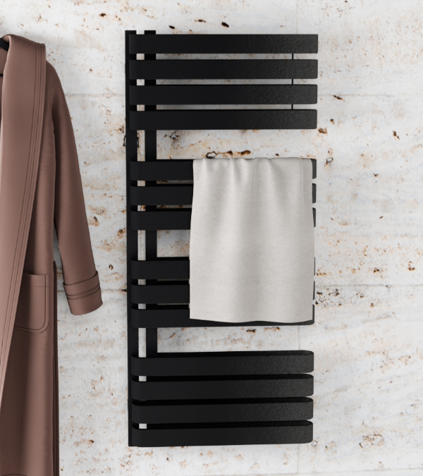 Uscator pentru prosoape Terma Warp S, 1110х500, Heban