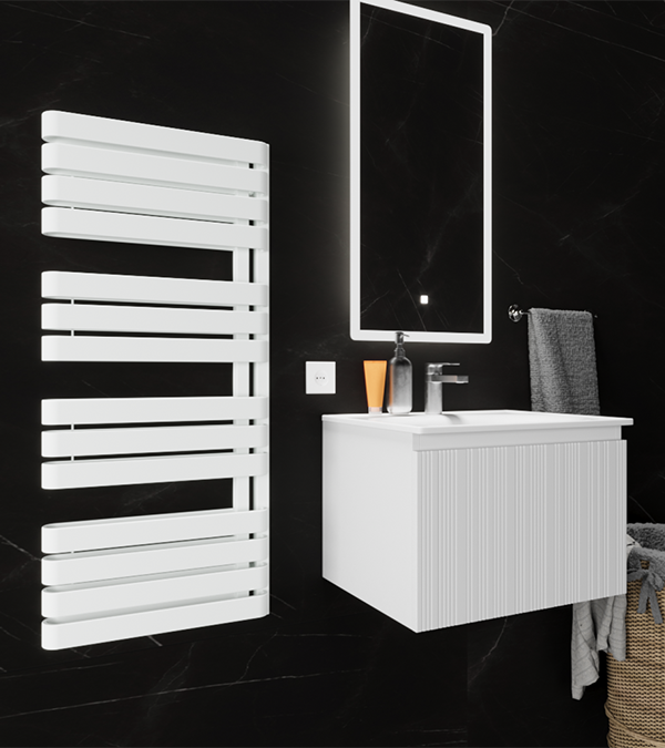 Полотенцесушитель водяной WARP S, 1110х500, White Cream