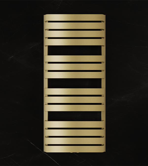 Uscator pentru prosoape Terma WARP T, 1110x500, Brass