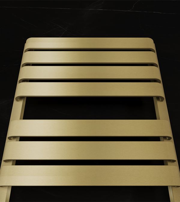 Uscator pentru prosoape Terma WARP T, 1110x500, Brass