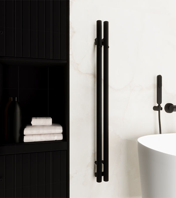 Радиатор электрический ROLO HANGER E, 1200x95 мм, черный