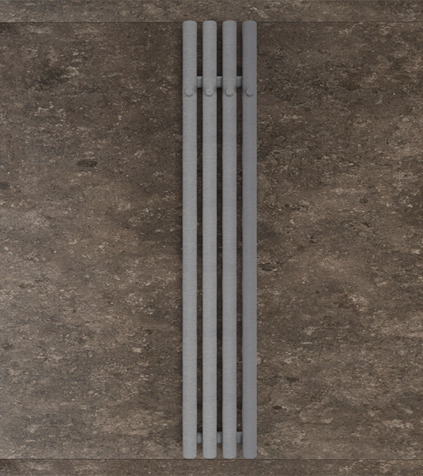 Радиатор электрический ROLO HANGER E, 1200x205 мм, Inox