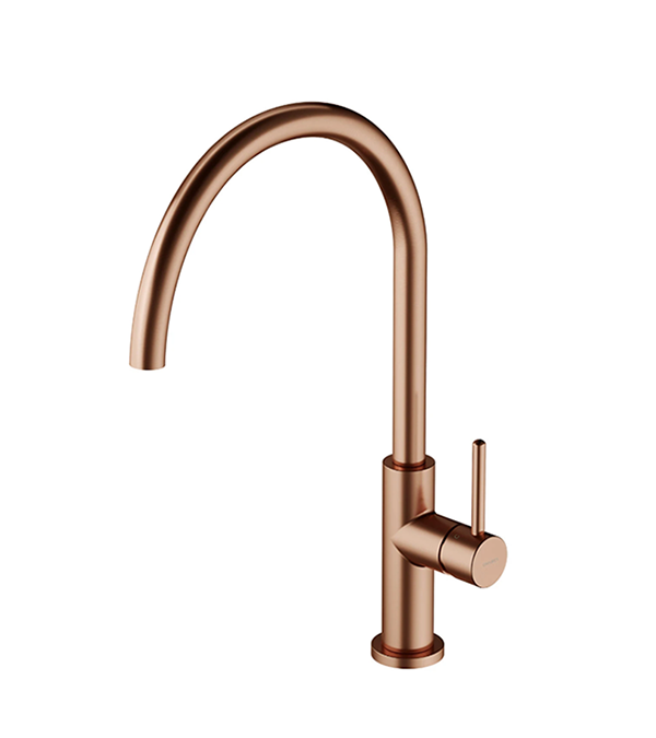 Baterie pentru bucătărie OMNIRES Y, cupru periat